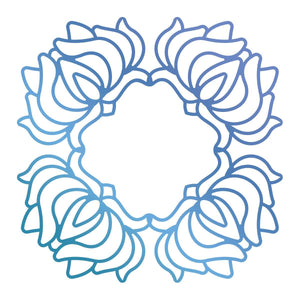 Ultimate Crafts - Bohemian Bouquet Orchid Box Hotfoil Stamp (1pc) (90 x 90mm | 3.5 x 3.5in) WH