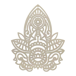 Ultimate Crafts - Henna Motif Chipboard (1pc) (60 x 45mm | 2.3 x 1.7in) WH