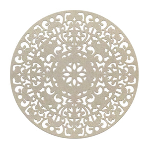 Ultimate Crafts - Bouquet Doily Chipboard (1pc) (80 x 80mm | 3.1 x 3.1in) WH