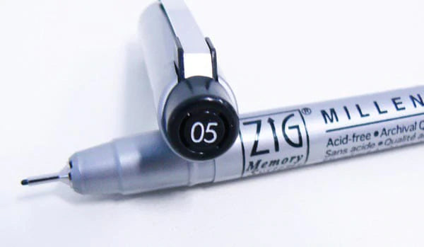 Zig Millenium Pen Black | Hobby Craft and Scrap