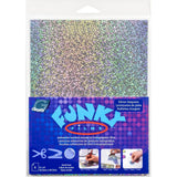 Grafix Funky Film 6"X8" 6/Pkg - Silver Sequins