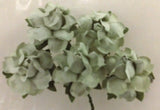 Handmade Mulberry Paper Flowers - 5 Stems (3 cm) - Sage