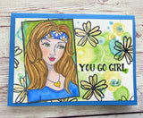 You Go Girl - Stamp Set, Portrait