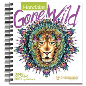 Chameleon Poster Coloring Book - Mandalas Gone Wild
